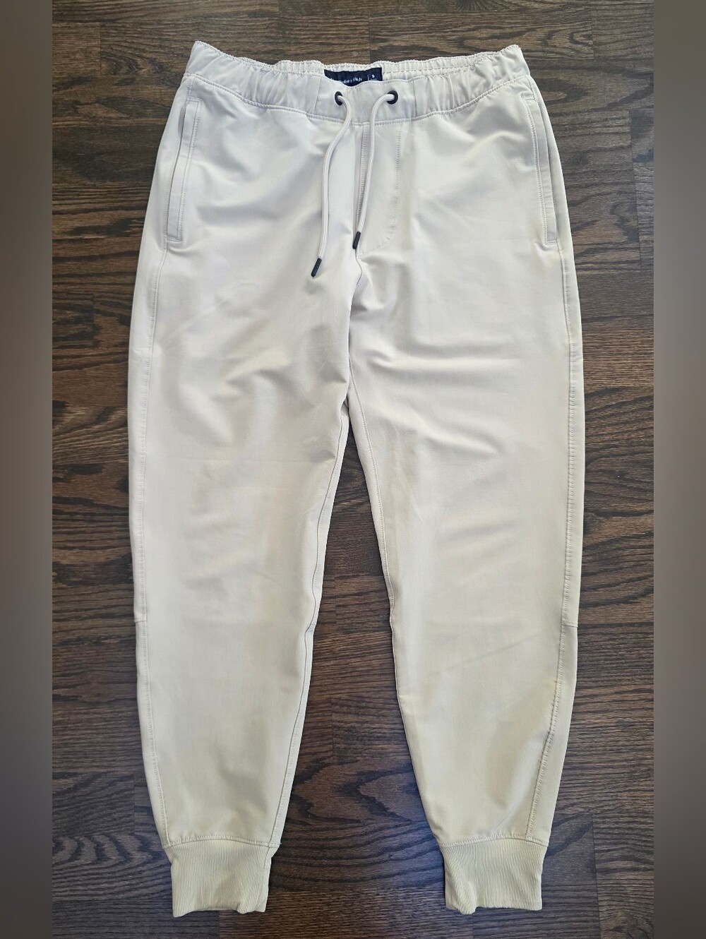 Abercrombie & Fitch Men’s Traveler Jogger Pants Beige Size S Stretch